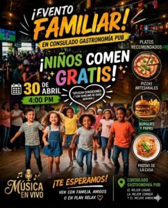 niños bailando y comiendo gratis en restaurante familiar de Rosarito Beach